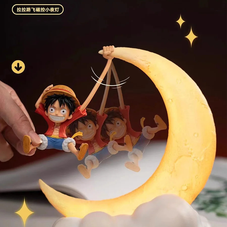 Luffy suspenço na Lua - Universo Mangá