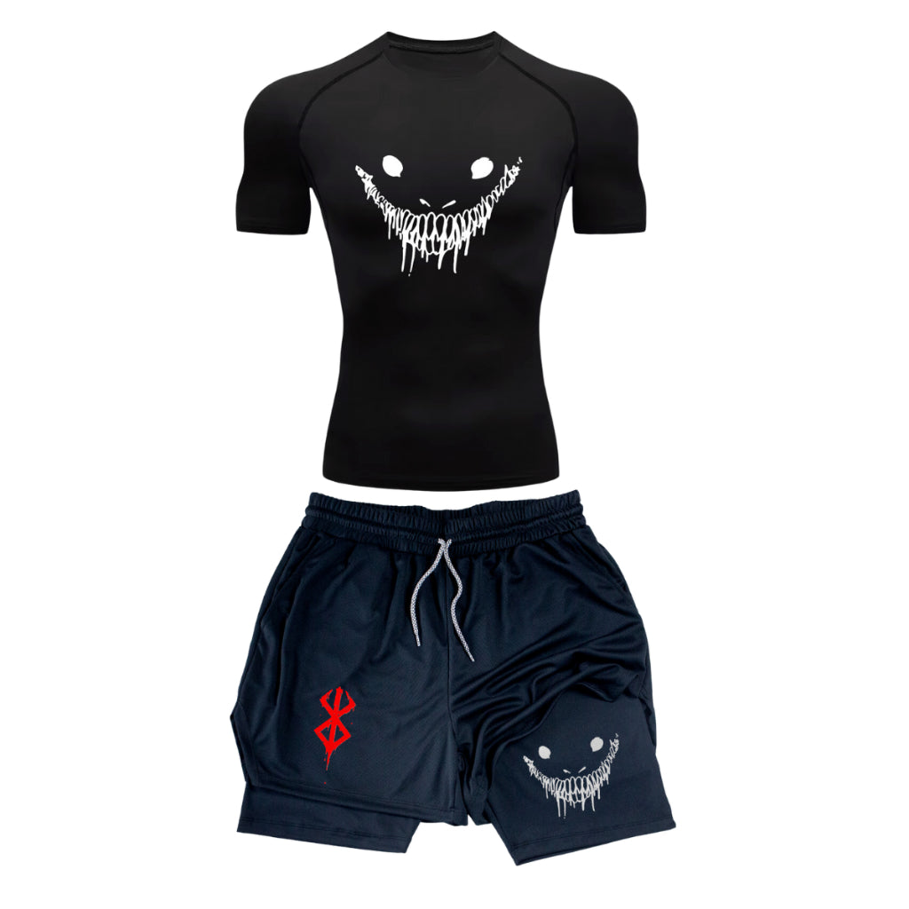 Kit Camiseta e Short Smile Berserk - Universo Mangá